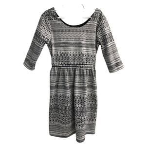 Speechless Girl's Black/Lt. Gray Dress - Size 7